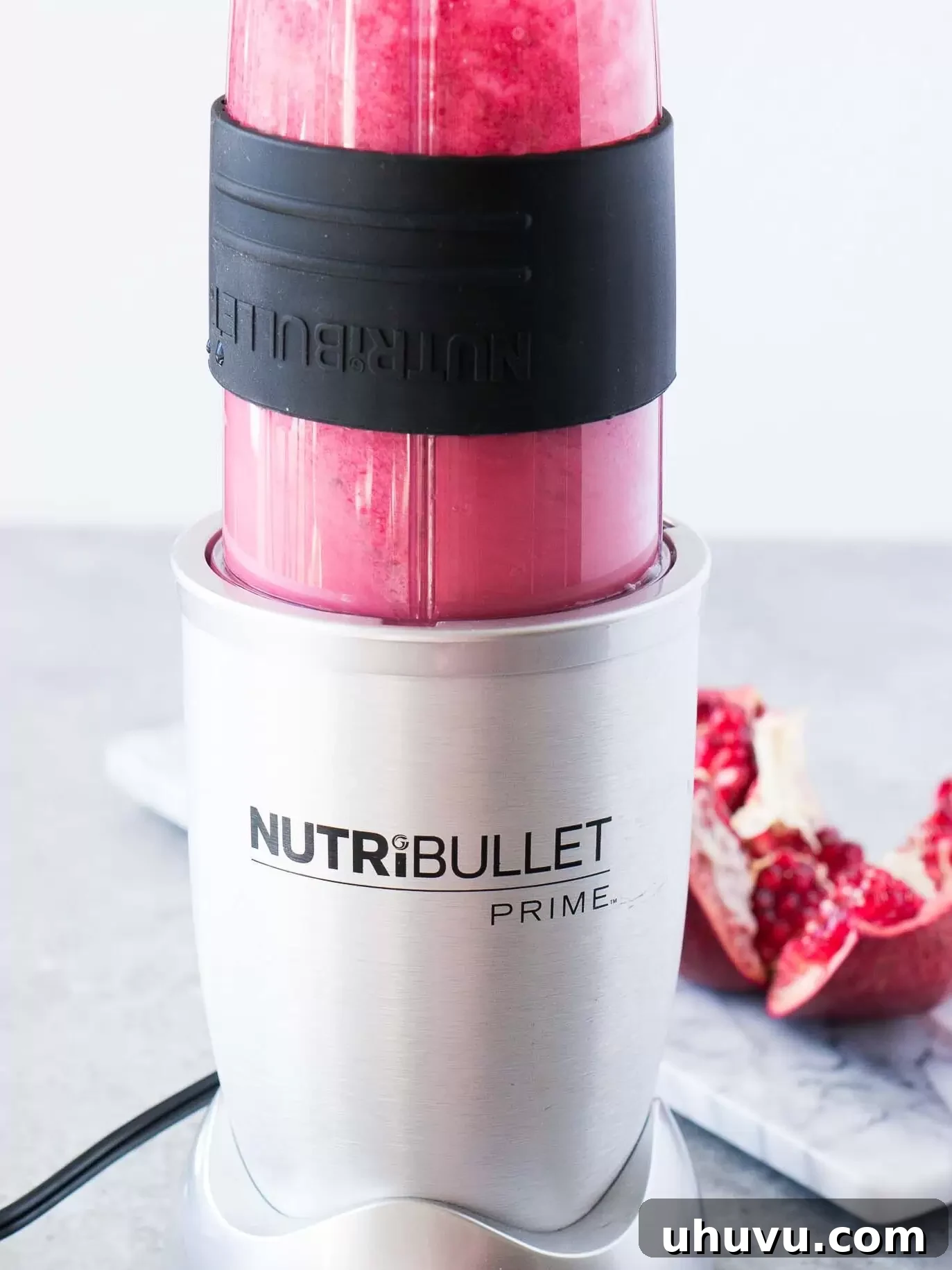 pomegranate juice in a blender
