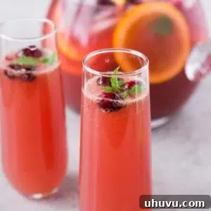 Christmas holiday punch in glasses and pitcher