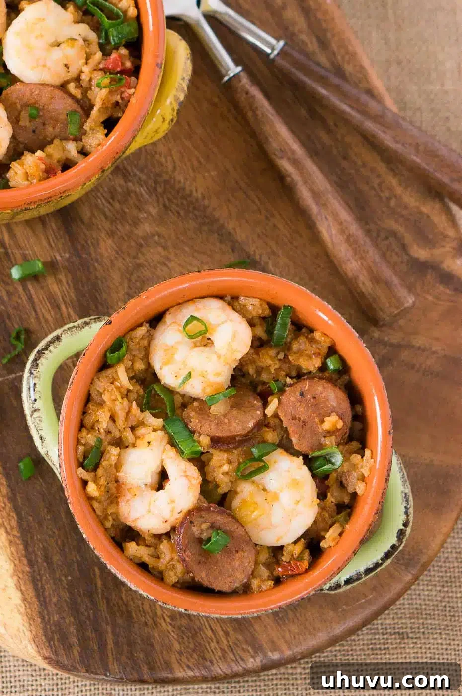 close up of jambalaya in the instant pot