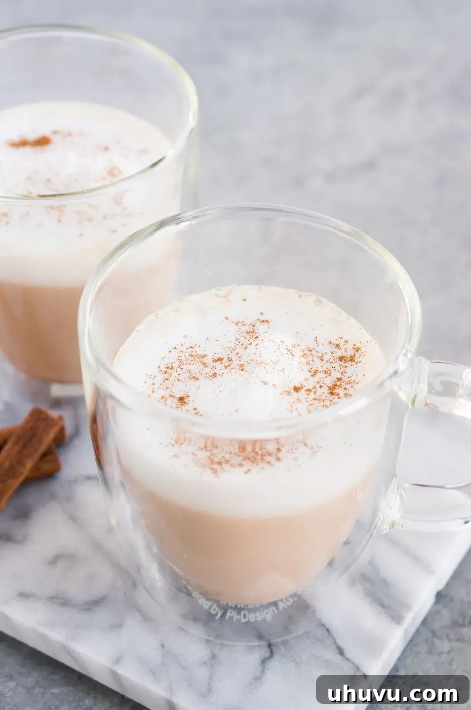 tazo chai tea latte in a cup