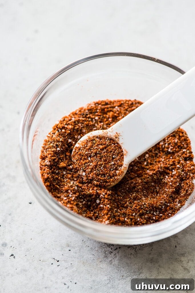 Dry rub seasoning for grilled pork tenderloin.