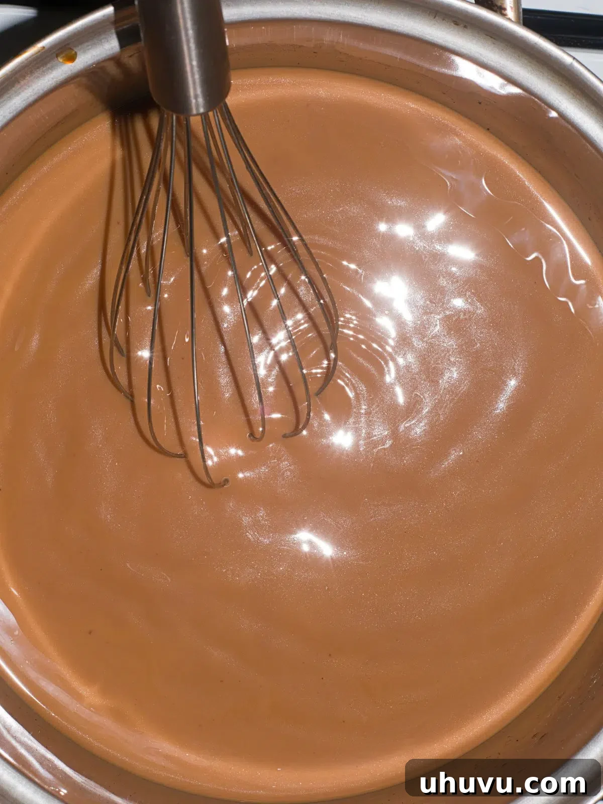 stir in brewed coffee for mocha