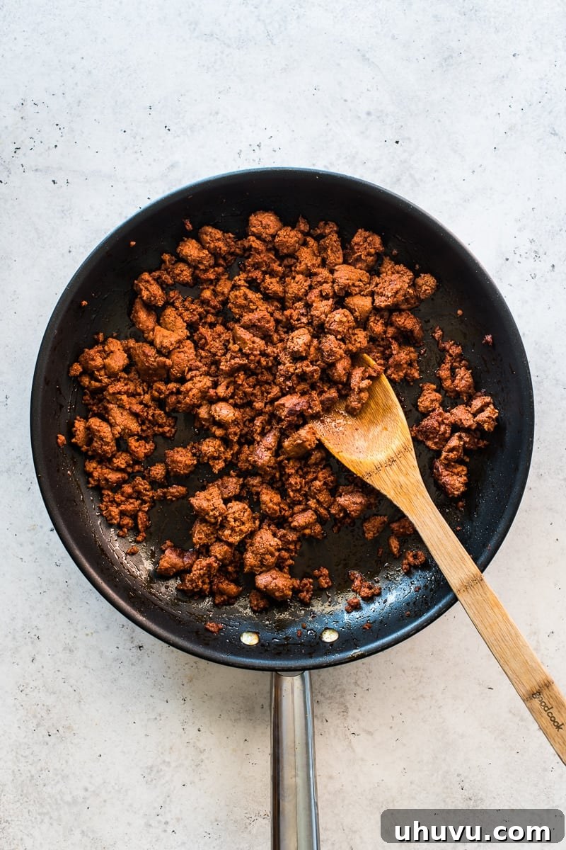 Chorizo in a skillet