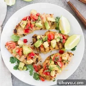 cilantro lime chicken on a plate