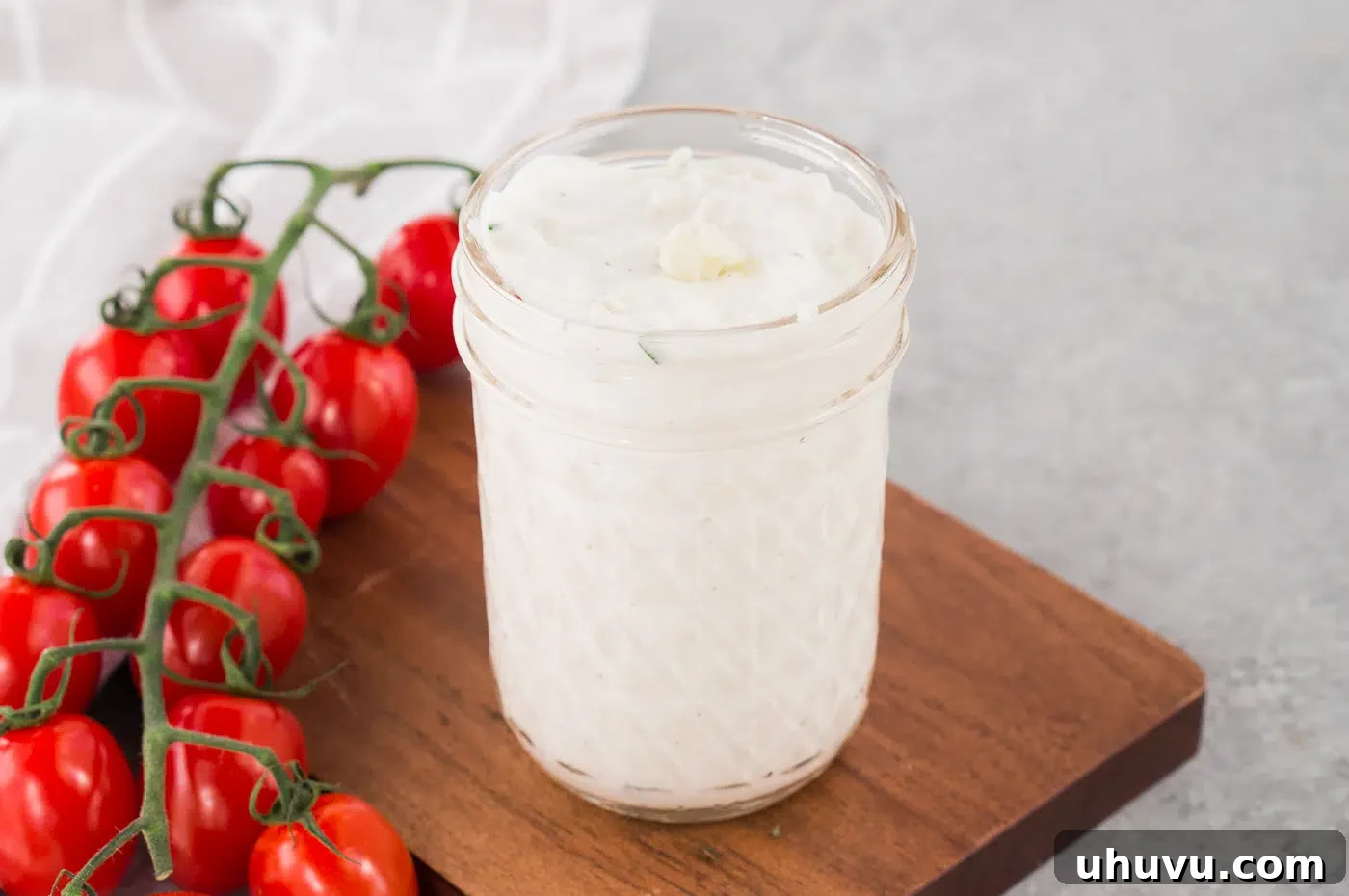 A bowl of creamy blue cheese dip ready to serve