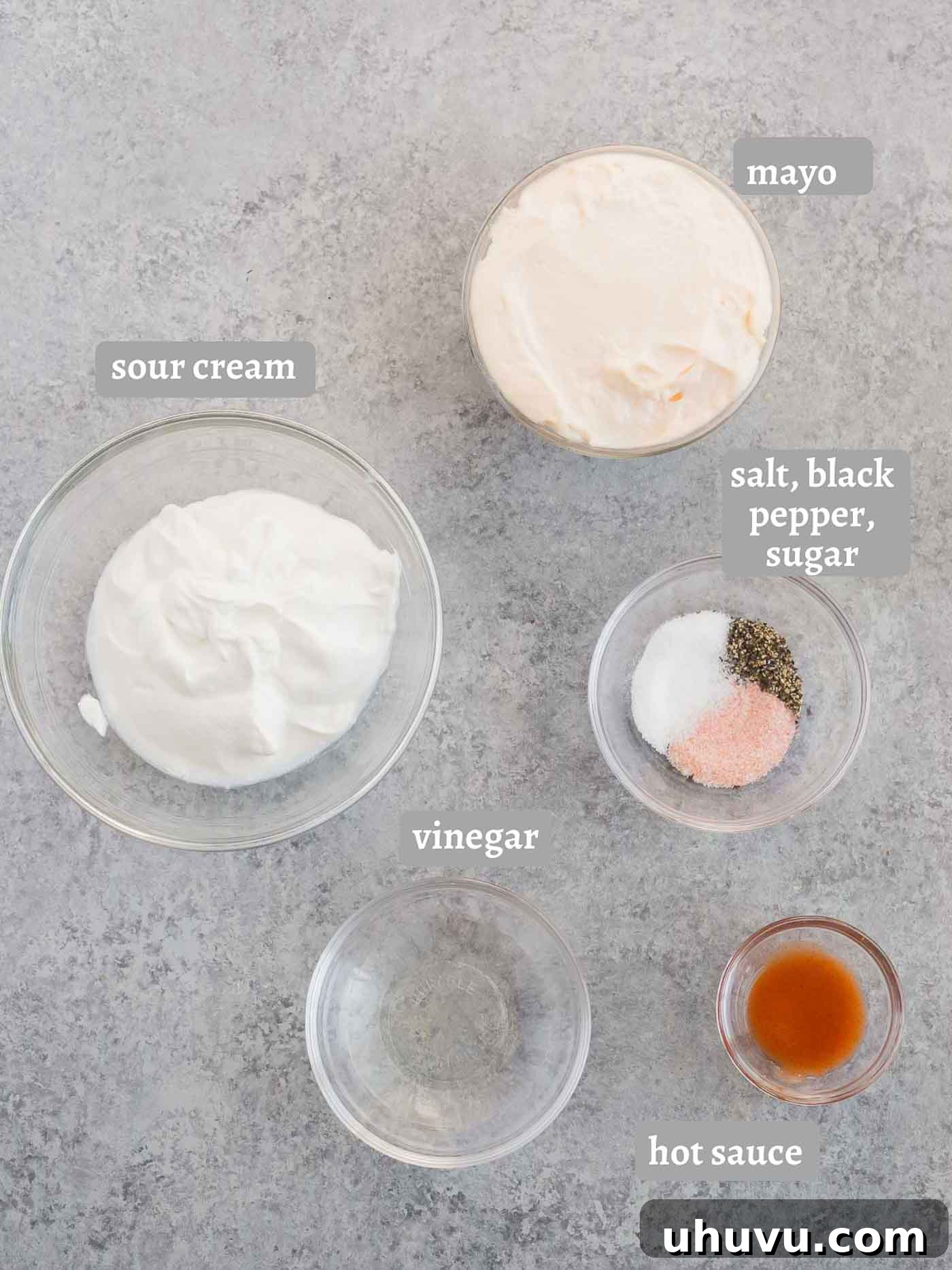 Ultimate Seven-Layer Salad 4 ingredients for seven layer salad dressing