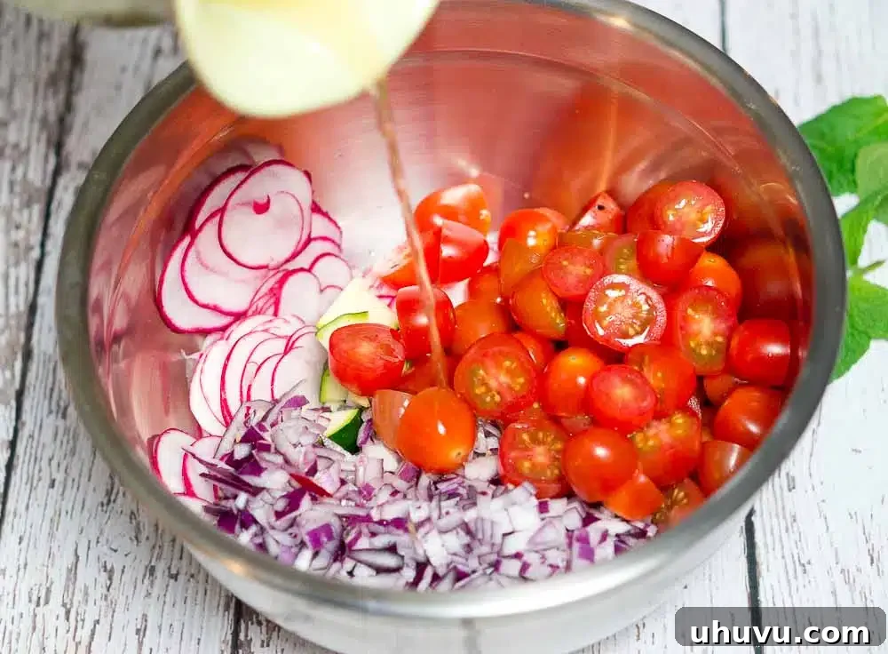 fresh vegetable relish ingredients