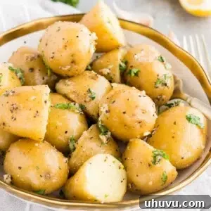close up image of boiled potatoes on a plate