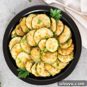 roasted zucchini slices