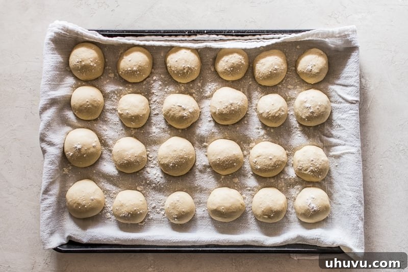 Easy Homemade Empanadas 4 Freshly kneaded empanada dough rolled into small, uniform balls, ready for shaping