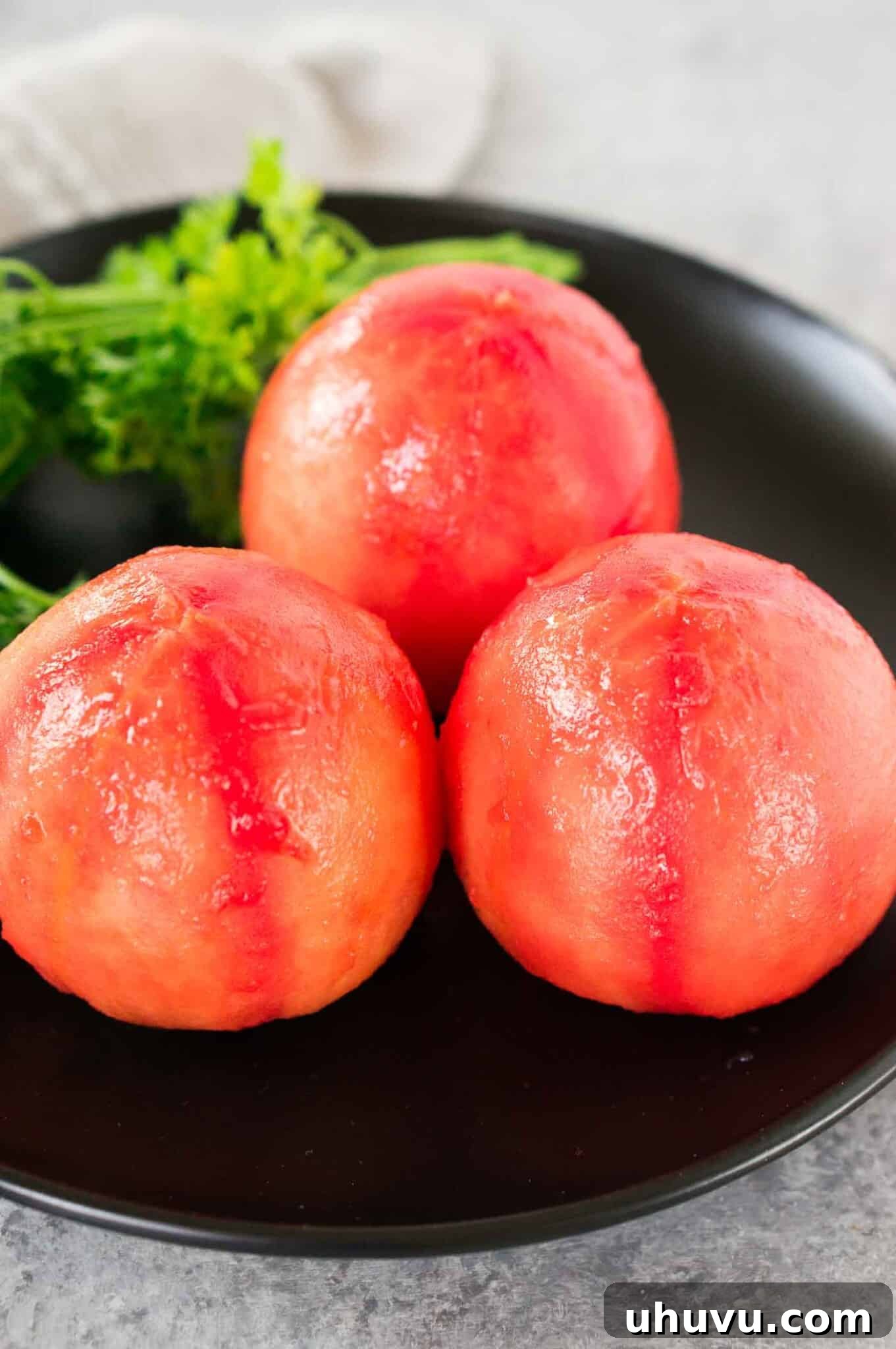 Flawless Tomato Peeling Made Simple 6 Visual tutorial for how to peel tomatoes using the blanching method