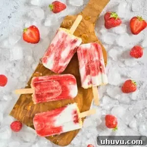 strawberry popsicles