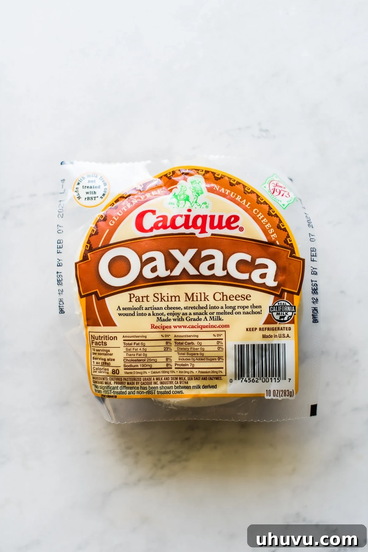 Oaxaca's Stretchy Delight 3 Oaxaca cheese package from Cacique
