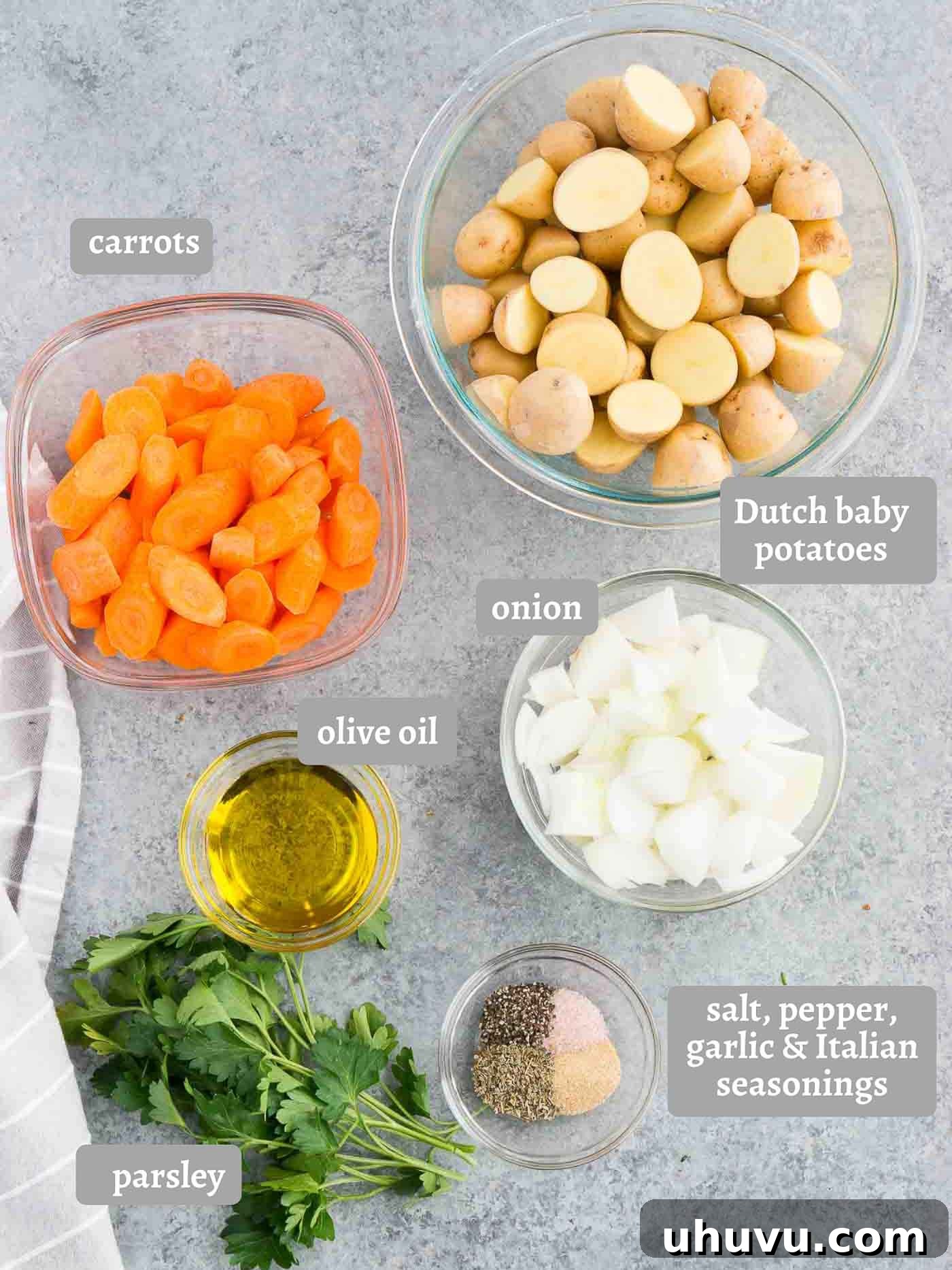 Golden Roasted Potatoes and Carrots 4 ingredients for oven roasted potatoes and carrots