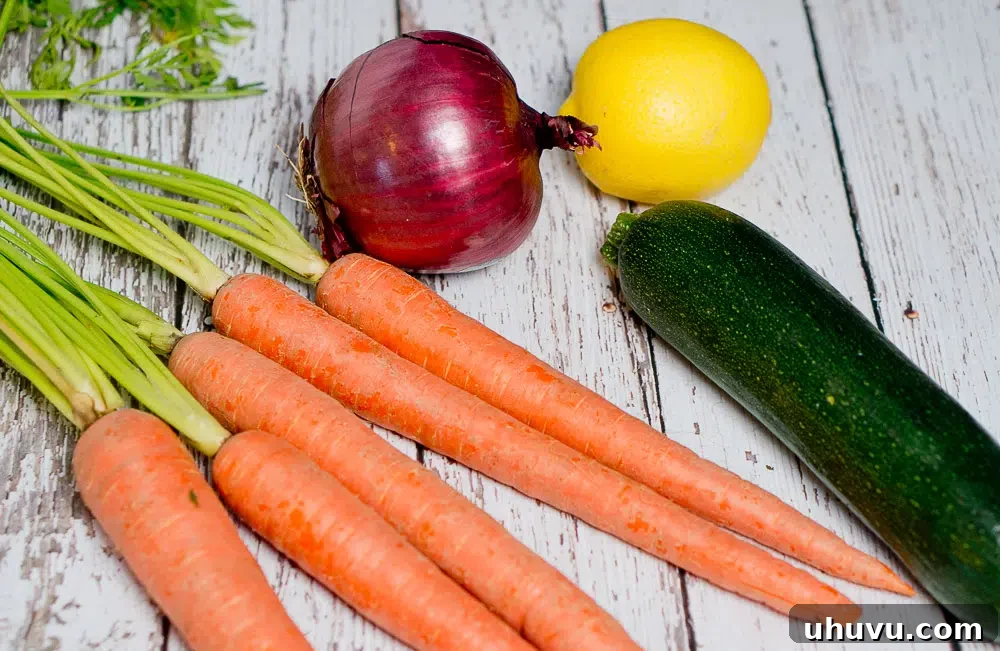Vibrant Shaved Carrot and Zucchini Salad with red onion
