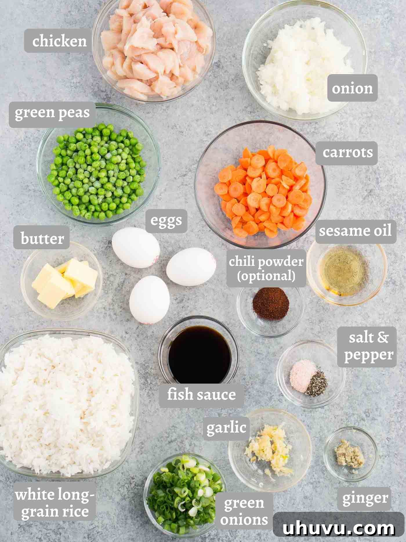 Ultimate Chicken Fried Rice 4 ingredients for best chicken fried rice