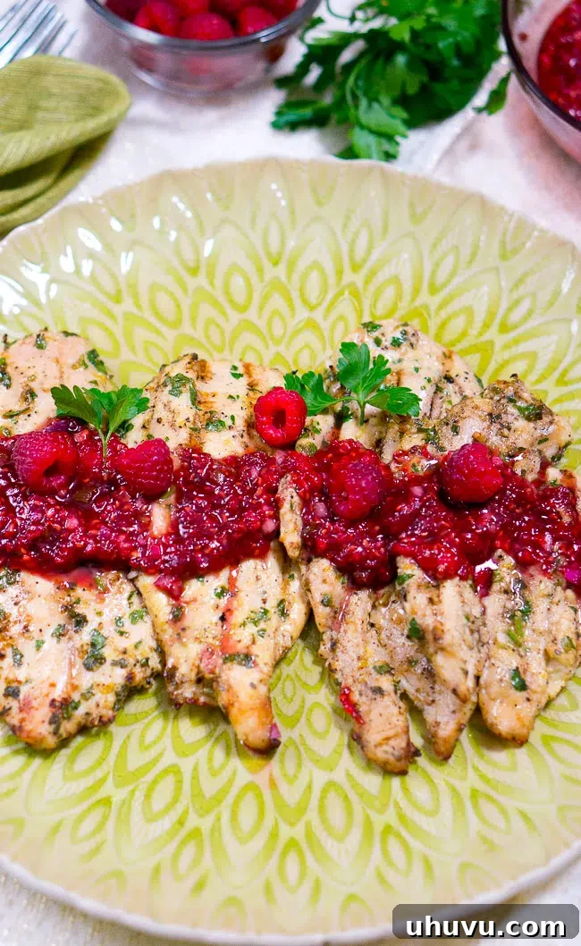 Flame-Grilled Chicken with Raspberry Balsamic Glaze 5 Grilled Chicken with Raspberry Balsamic Glaze