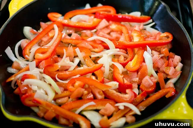 Sautéing vegetables for Tilapia Veracruz