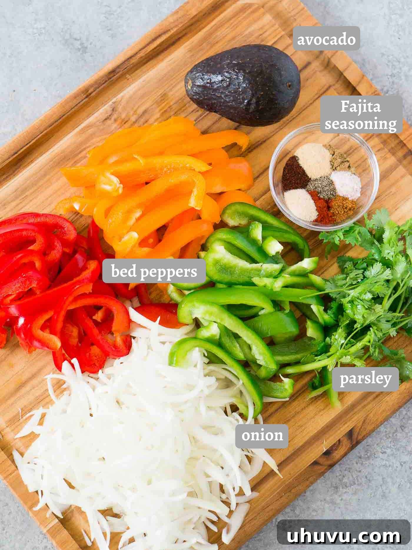 Sizzling Chicken Fajitas 4 chicken fajita ingredients