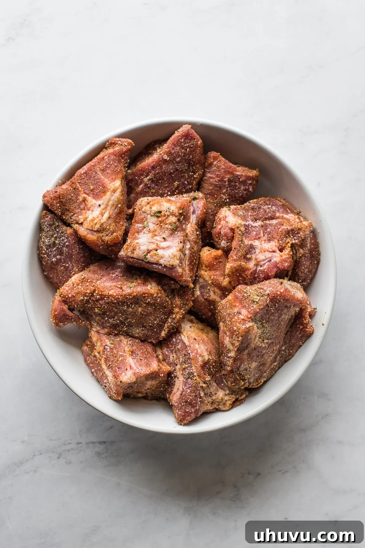 Lightning-Fast Crispy Carnitas 4 Seasoned pork shoulder cut into large chunks.