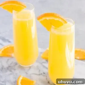 Classic Mimosa Cocktail for Brunch