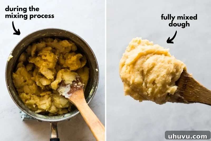 Authentic Churros From Scratch 5 Churro dough in a pot