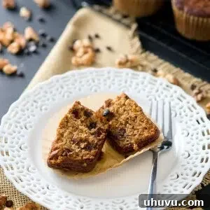 Paleo Banana Nut Chocolate Muffins