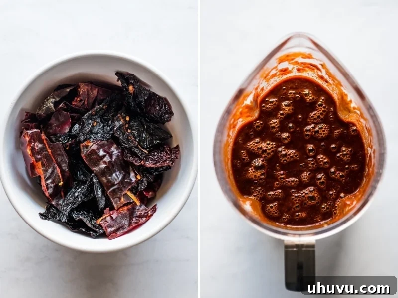 New Mexican Red Chile Pork Stew 4 Dried chiles for carne adovada.