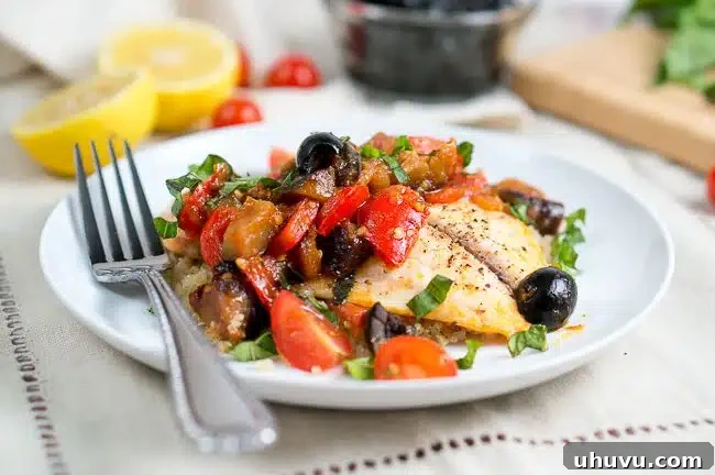 One Skillet Tilapia Caponata
