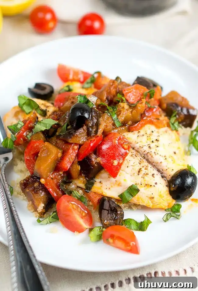 One Skillet Tilapia Caponata