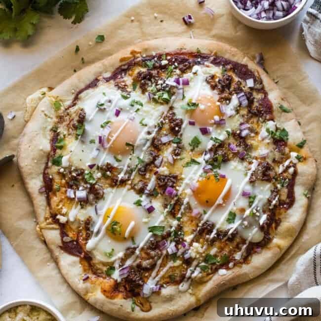 Mexican Breakfast Pizza