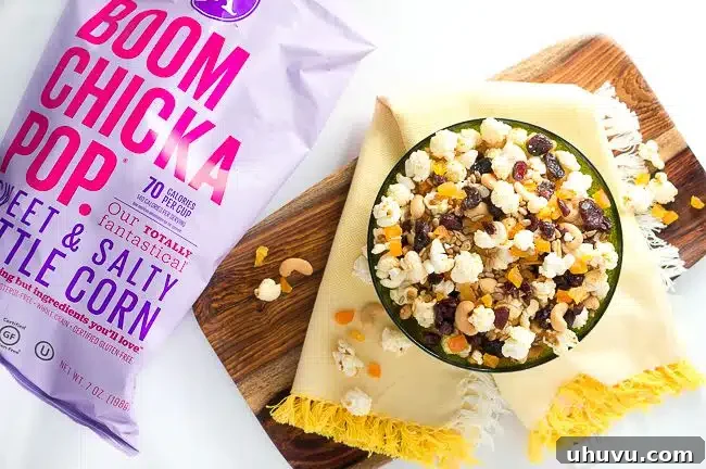 Healthy Popcorn Trail Mix