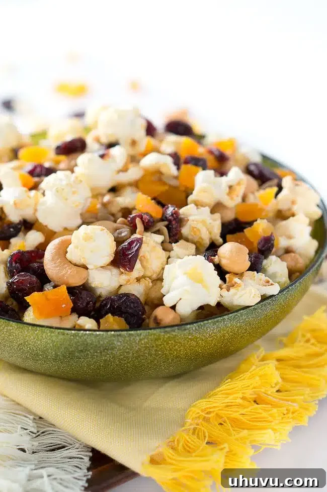 Healthy Popcorn Trail Mix