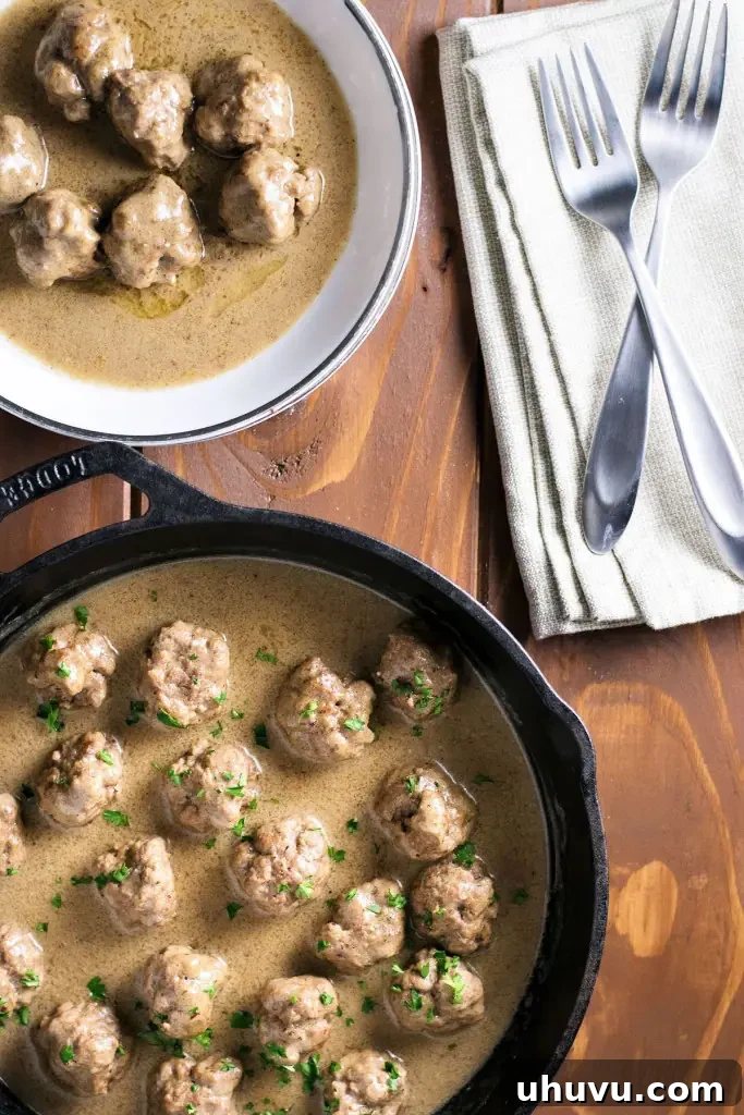 15 Cozy Comfort Meals Made Simple 14 Swedish Meatballs - Tender meatballs in a rich, creamy gravy, often served with lingonberry jam.