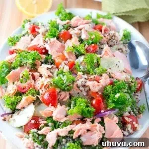 Salmon Quinoa and Kale Salad