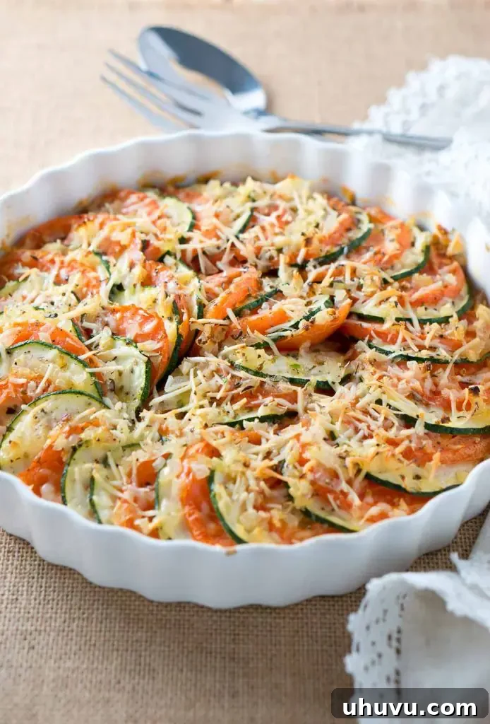 Parmesan Zucchini and Tomato Gratin-3