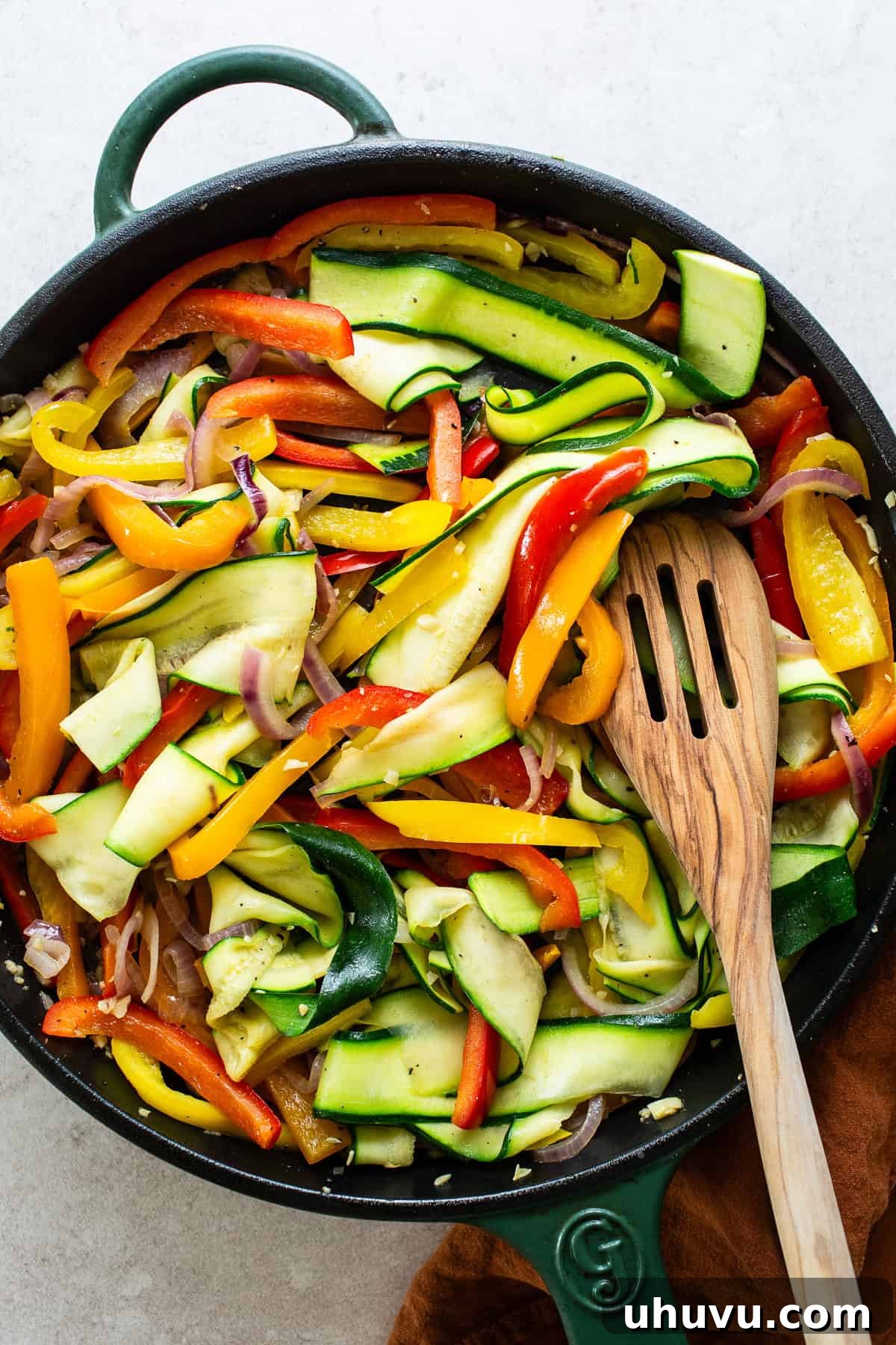 Tex-Mex Grilled Cheese 4 All vegetables cut and added to a skillet.