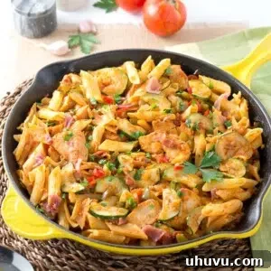 Italian Chicken and Prosciutto Pasta Skillet