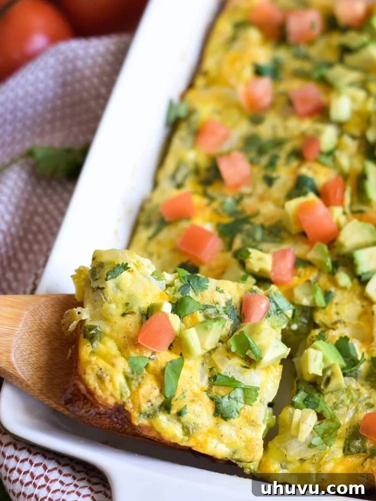 Zesty Salsa Verde Breakfast Frittata 2 Salsa Verde Breakfast Frittata, topped with creamy salsa verde yogurt sauce, perfect for vegetarian brunch. This dish is also gluten-free, paleo, and low-carb.