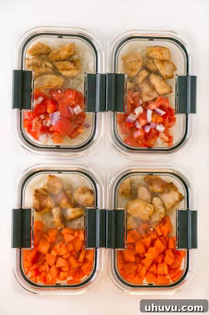 Effortless Meal Planning Strategies 4 A plastic container filled with meat rice and vegetables
