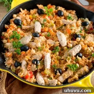 One Skillet Mediterranean Pork and Rice