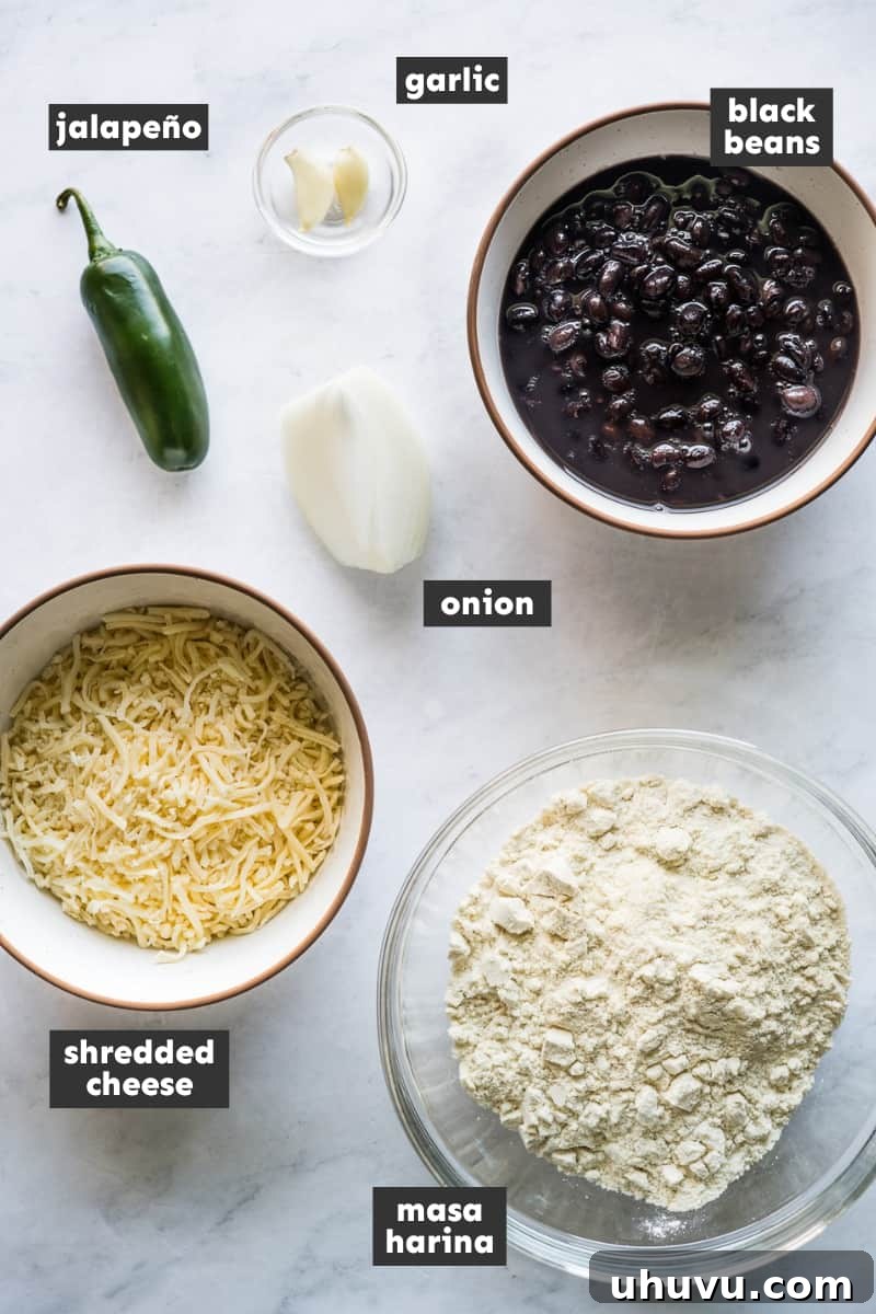 Mexican Masa Pockets 3 Ingredients in tetelas on a table.