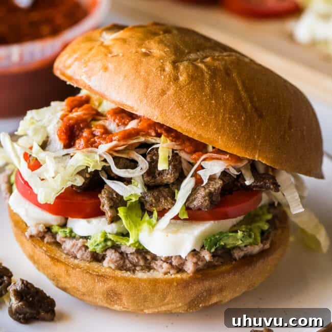 Torta (Mexican sandwich) on a plate ready to eat.