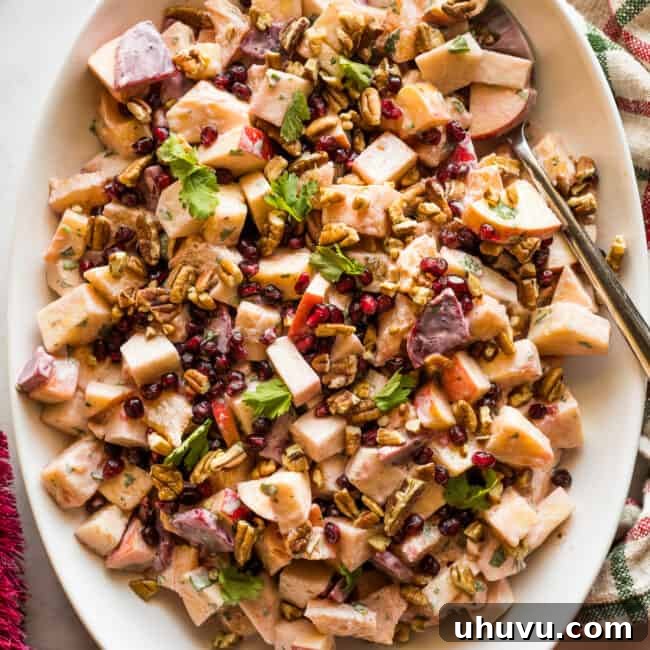 Ensalada de Nochebuena in a serving bowl.