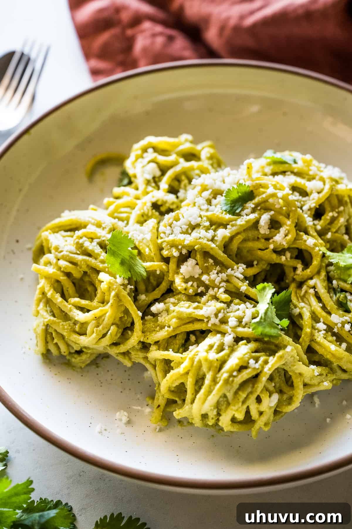 Vibrant Veggie Mexican Feasts 11 Green Spaghetti (Espagueti Verde) | 25 Vegetarian Mexican Recipes