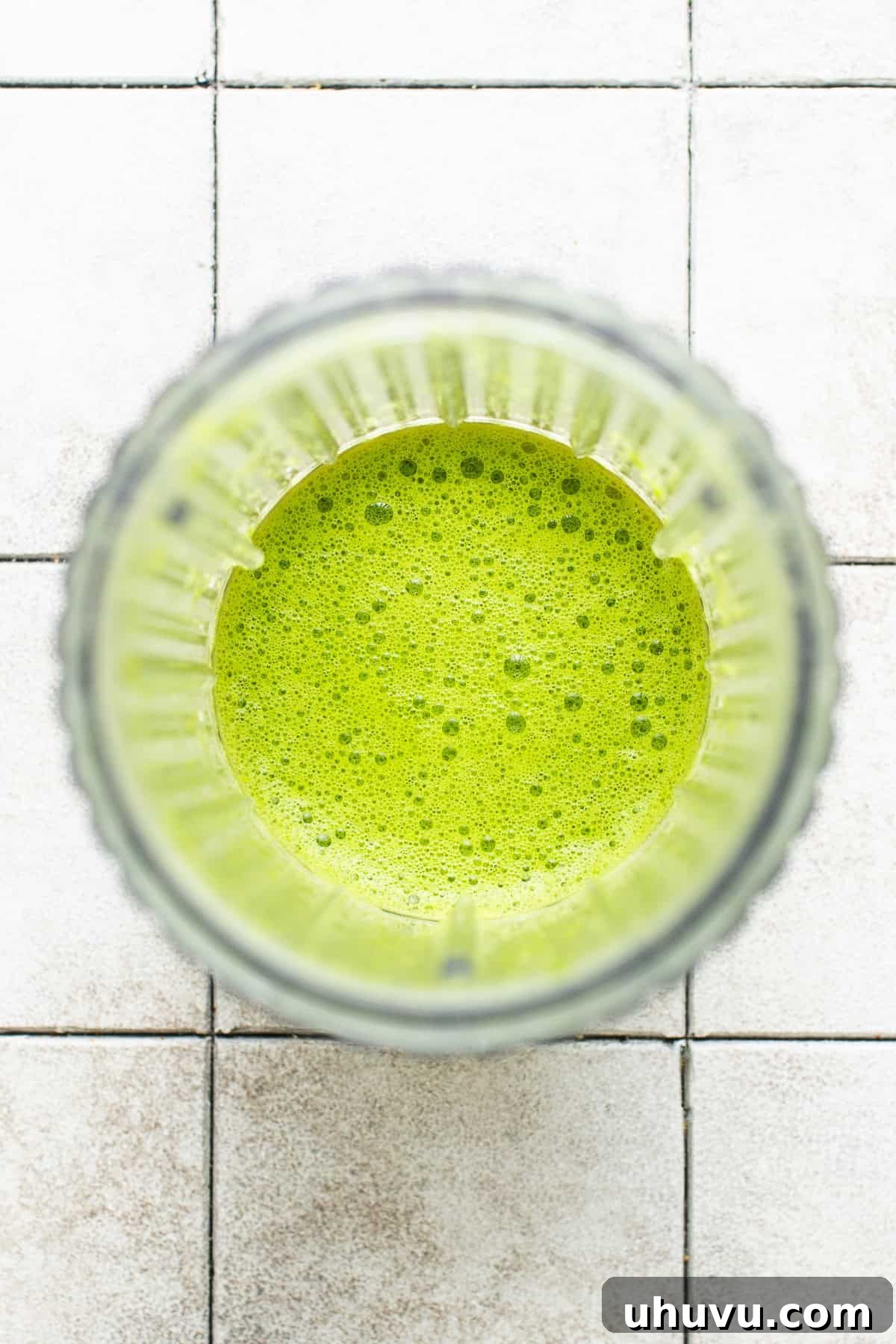 Chili Lime Shrimp 5 Blended serrano, cilantro, and lime juice in a blender.