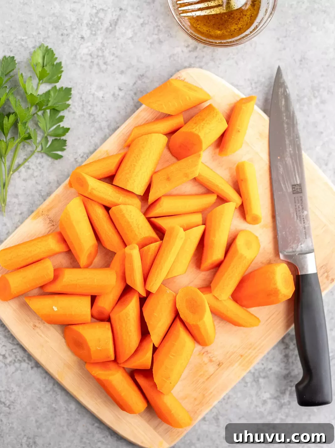 Golden Nectar Carrots 4 carrots cut diagonally in 1 inch pieces