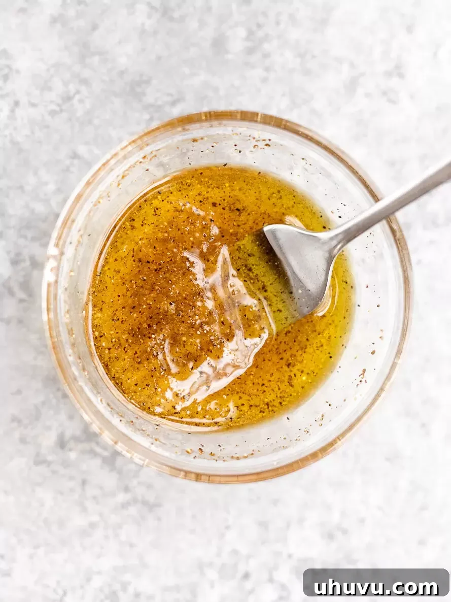 Golden Nectar Carrots 5 honey and olive oil in a bowl
