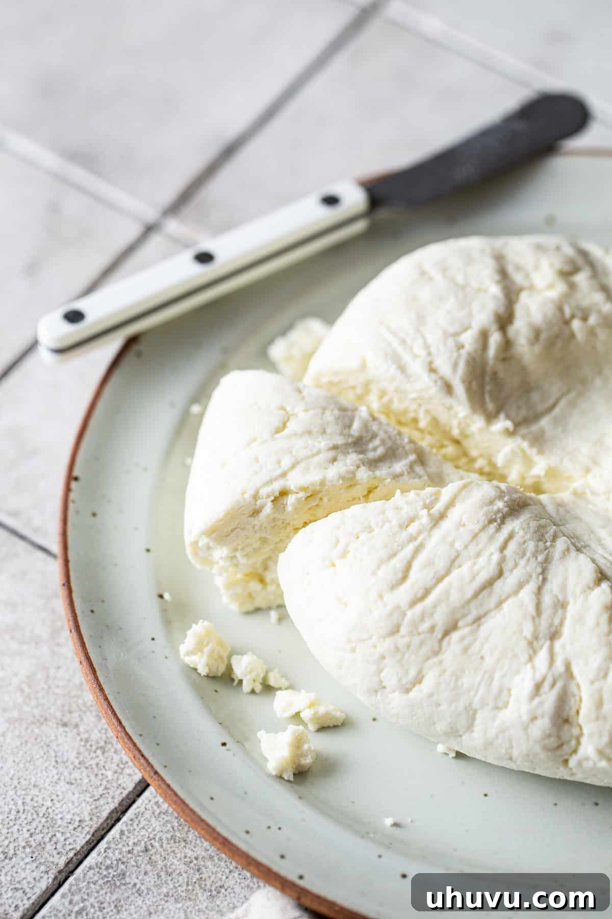 Make Your Own Queso Fresco 2 Freshly made homemade queso fresco cut into wedges, ready to be enjoyed or crumbled over Mexican dishes.