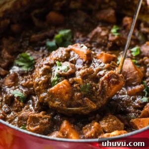 Chipotle Sweet Potato Chili, a hearty and warming alternative to traditional holiday stews.